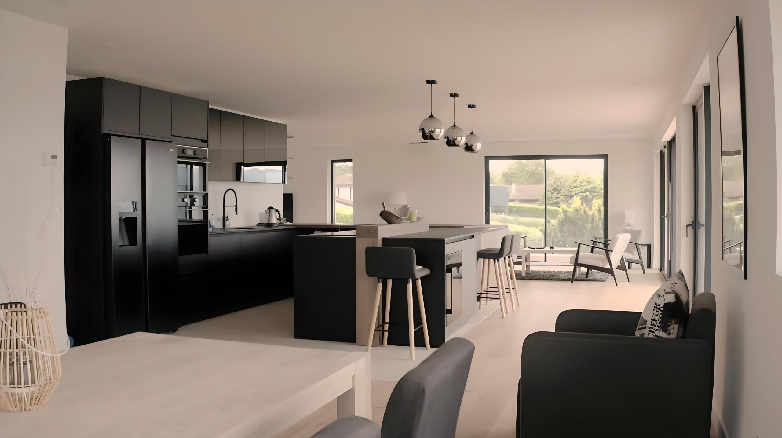 Cuisine au complet - Rehausse - Surélévation Genève - Entreprise construction bois